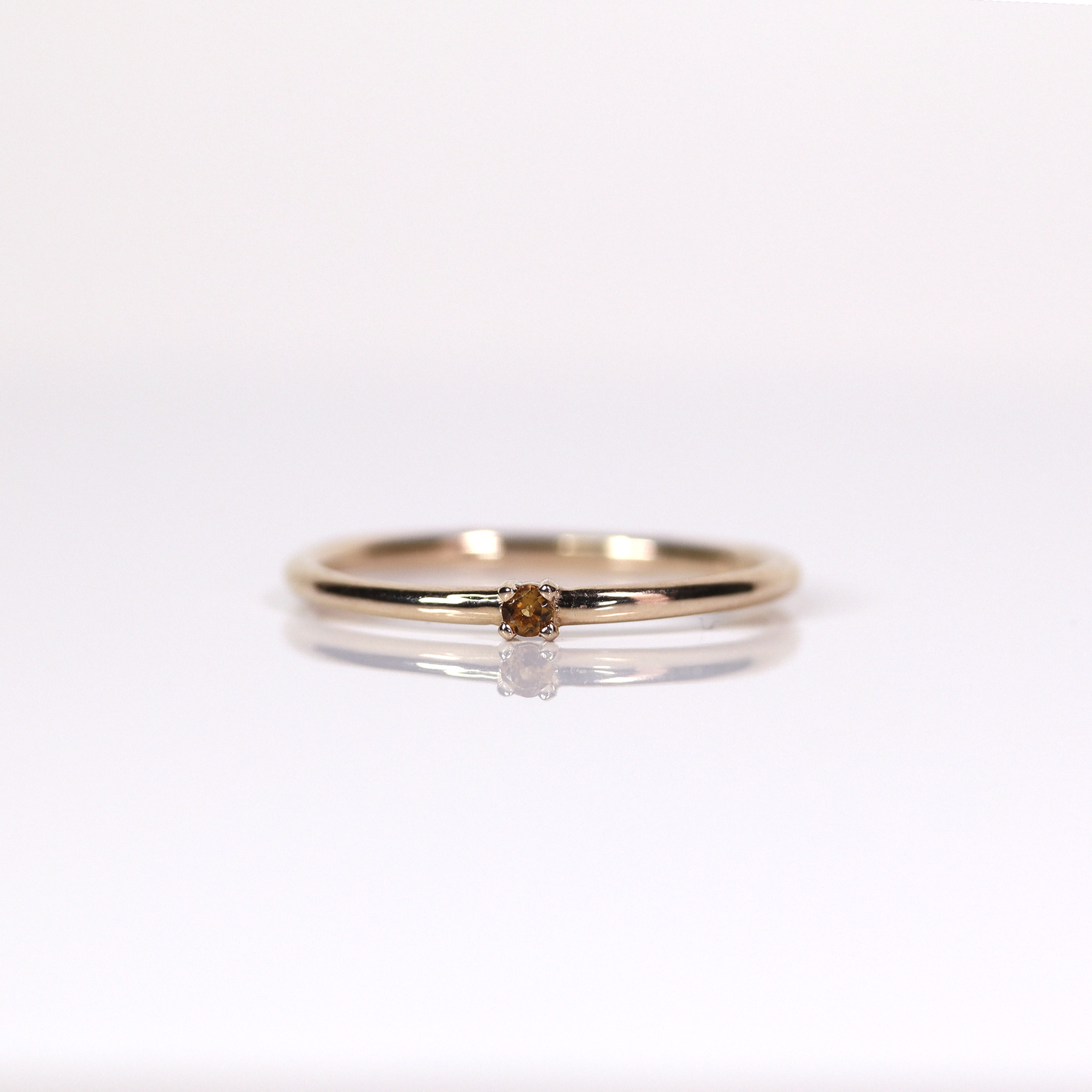 Solo Birthstone (14k Yellow Gold)